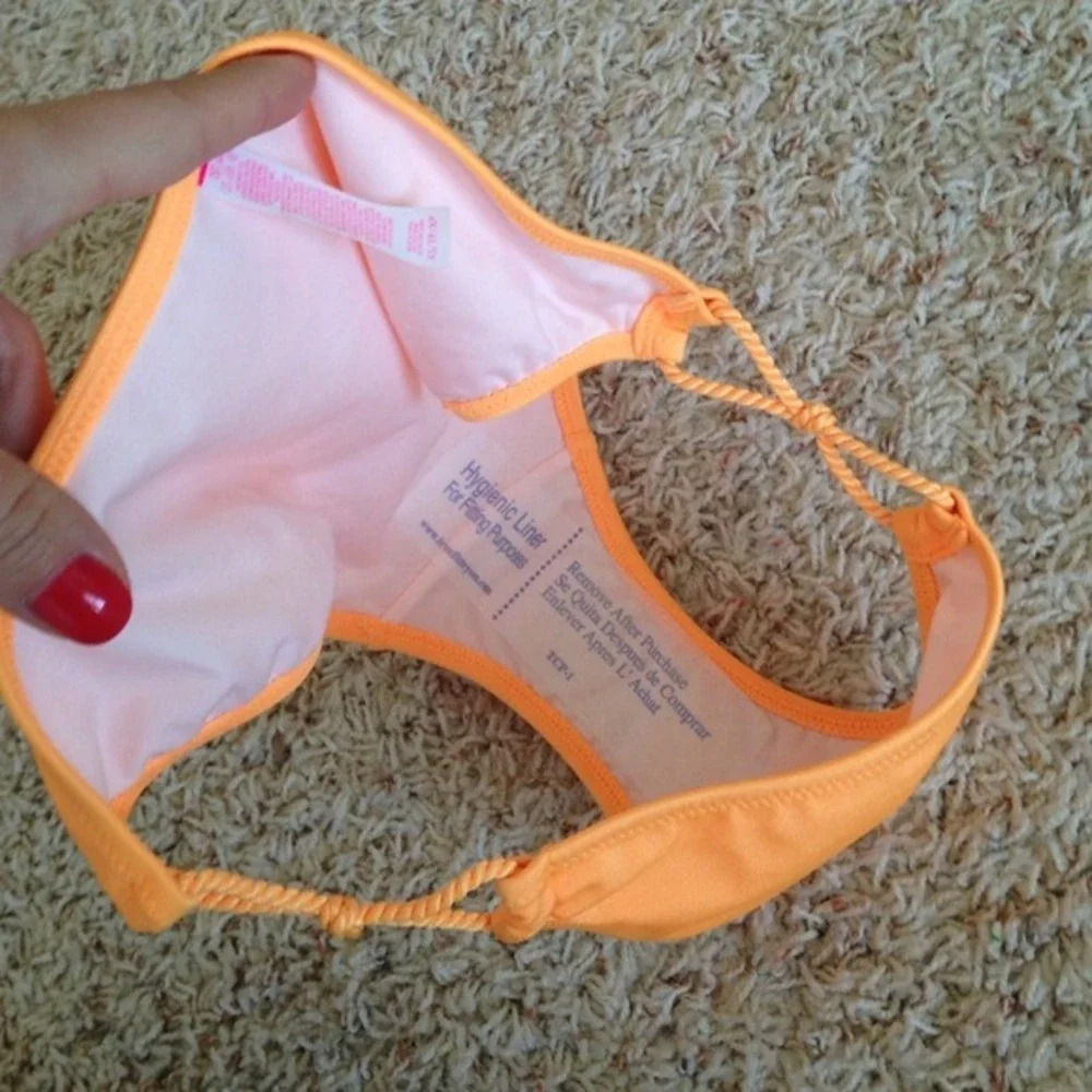 NWOT Victorias Secret Orange Bikini Bottom - Picture 4 of 5